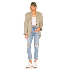 Agolde Riley High Rise Straight Crop Blitz Size: 29